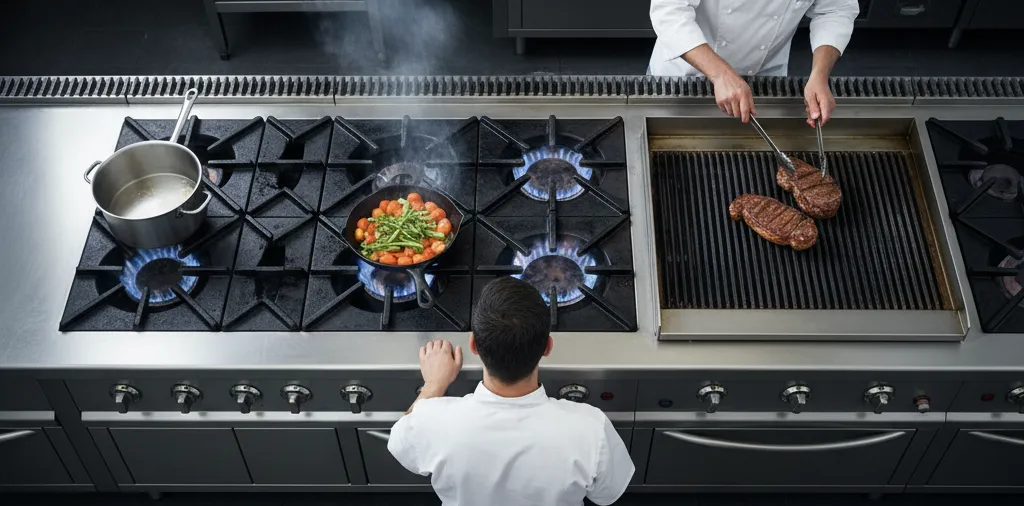 اجاق گاز صنعتی بزرگ