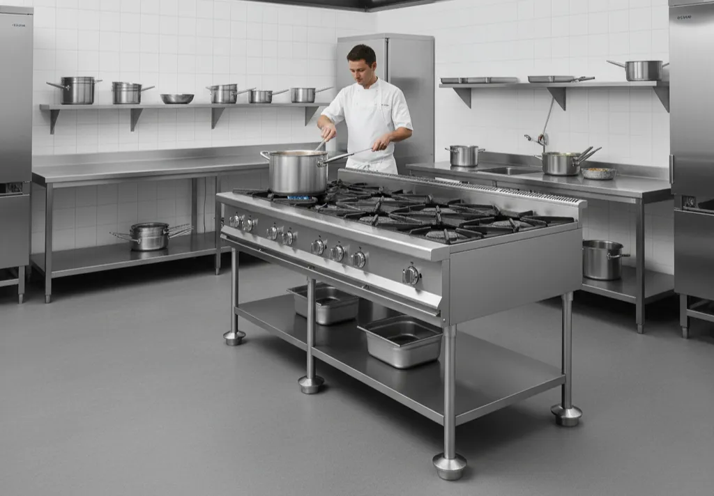 اجاق گاز پایه دار صنعتی