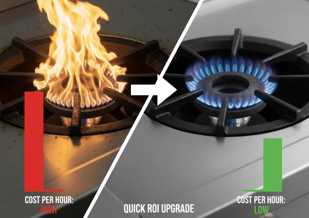 مصرف اجاق گاز صنعتی