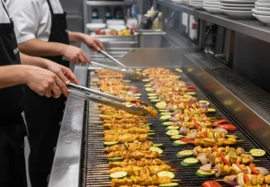 مصرف گاز کباب پز صنعتی