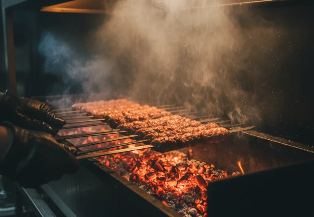 منقل کباب پز صنعتی