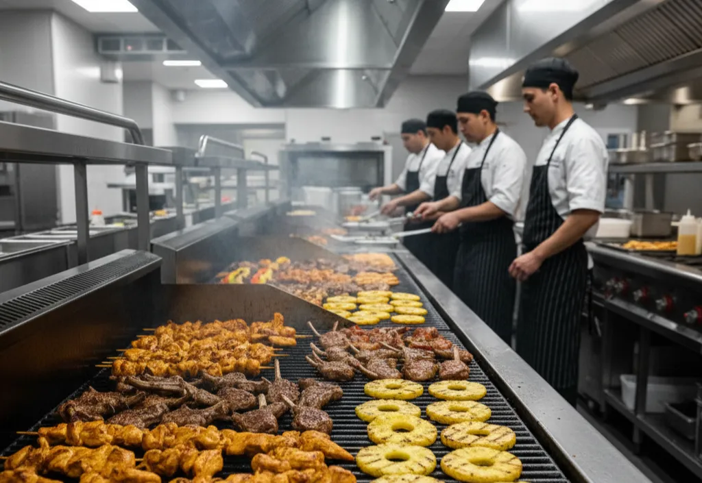 منقل کباب پز گازی صنعتی