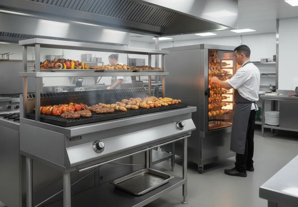 کباب پز ایستاده صنعتی