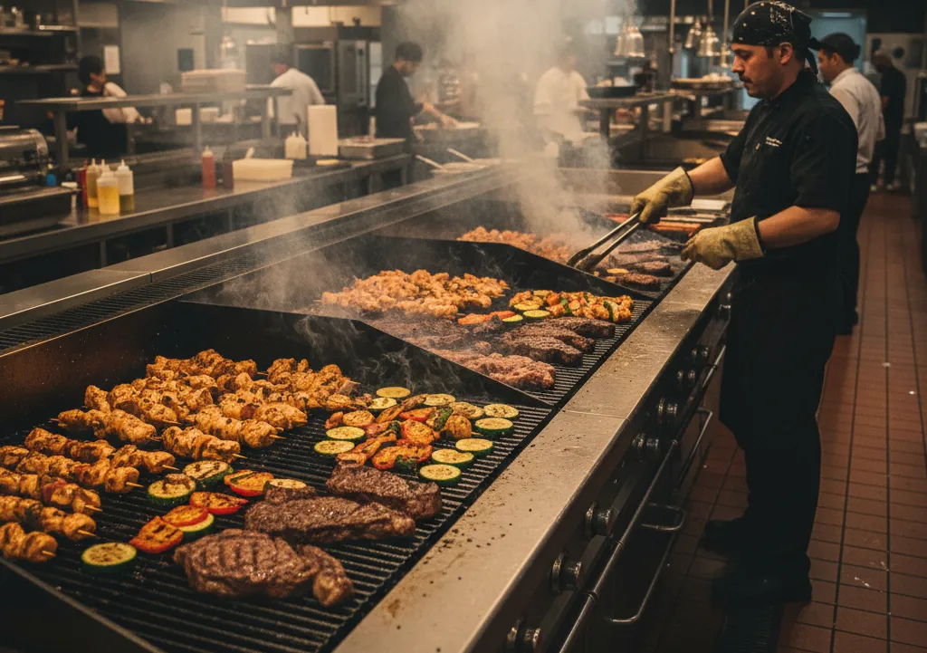 کباب پز صنعتی بزرگ