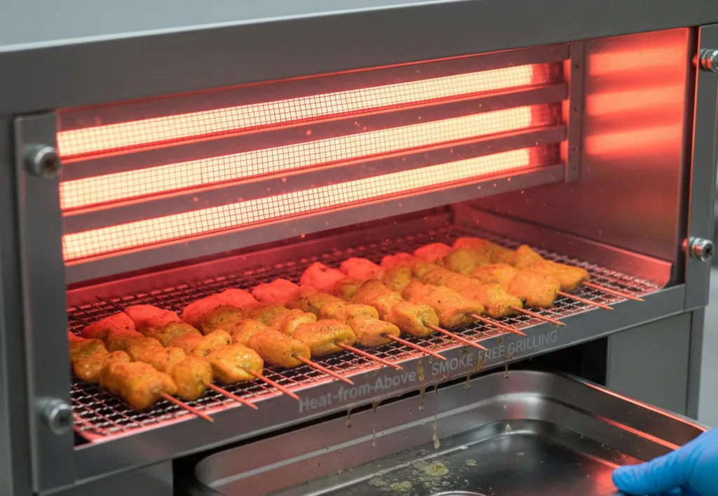 از کباب پز صنعتی بدون دود در چه فضاهایی استفاده میشود